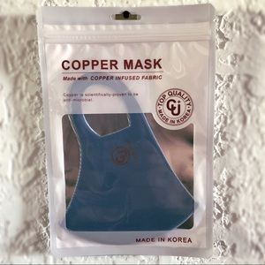 Antibacterial copper threaded masks activewear